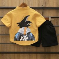 Bộ cộc tay cho bé trai JESSKIDS, Bộ quần áo cộc tay in hình SONGUKU cho bé trai từ 6-28kg