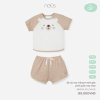 Bộ cộc tay gấu nâu
