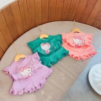 Bộ cộc tay hello kitty cho bé gái