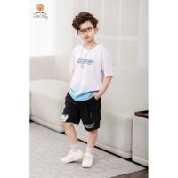 Bộ cộc tay thời trang cho bé trai lớn LITIBABY quần túi hộp cao cấp size 30-60kg