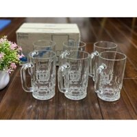 Bộ cốc thủy tinh - Bộ 6 cốc uống bia có quai Thái Lan UG-999