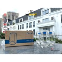 Bộ cốc thủy tinh Ocean, ly cao pha cocktail, sinh tố nhập khẩu Thái Lan B17115: 415ml (6 cái/bộ)