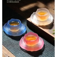 Bộ Cốc Thủy Tinh Uống Trà / Rượu Phong Cách Nhật Bản