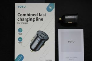Bộ cốc và cáp sạc trên xe hơi 2 đầu micro/lightning ToTu