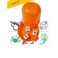 Bộ cốc xúc xắc cá tôm cua, xúc xắc tiền, bầu, gà, xúc xắc giải trí, xúc xắc vẽ, xúc xắc giải trí, cốc xúc xắc thời thượng