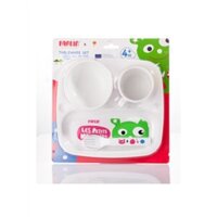 Bộ cốc,bát,thìa tập ăn bằng nhựa Farlin