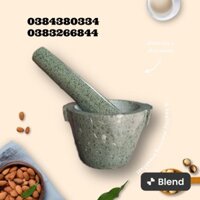 Bộ cối chày đá, kích thước 17cm