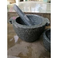 Bộ cối  chày đá xanh đường kính 25cm