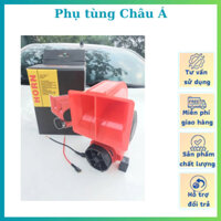 Bộ còi hơi điện, còi sinh hơi sên đỏ lắp ô tô, xe máy điện 12v / 24v