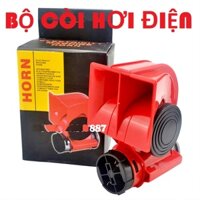 Bộ còi hơi điện lắp xe máy ô tô 12v nhỏ gọn âm siêu lớn cho ô tô , xe máy. ( kèm Rơ le)