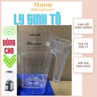 Bộ cối, ly xay sinh tố Blender bằng nhựa, ca dung tích 1.5 lít, nhông kim loại, dùng cho tất cả máy xay công nghiệp