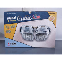 Bộ Còi Ngân Ba Tiếng Hàn Quốc Mạ Crom,Kèn Ngân Hàn Quốc 12V/ 24V, Âm Thanh Mạnh Mẽ, Rõ Ràng, Độ Trầm Ấm Cao