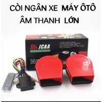 bộ còi ngân xe máy và ô tô tiếng kêu lớn 12 âm báo cực chất