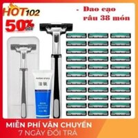 Bộ Combo 38 Món Dao Cạo Râu Lưỡi Kép tiện lợi KHOBUONHONAM168