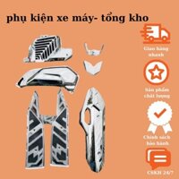 Bộ Combo 6 món AB Air Blade 2023-2025- Màu Xi Bao Gồm: Bô+Bầu+Quạt+Thảm+Mỏ Rè Trước Sau - Cam Kết