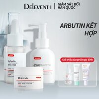 Bộ Combo Arbutin DEleventh Dưỡng Trắng Da, Trị Mụn Và Giảm Thâm Nám/Sữa Rửa Mặt 100ml/Arbutin 37g/Arbutin 30ml