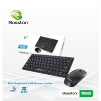 Bộ combo bàn phím + chuột mini Bosston WS600 cho văn phòng (tặng kèm pin)