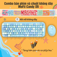 BỘ COMBO BÀN PHÍM GIẢ CƠ VÀ CHUỘT KHÔNG DÂY MOFII CANDY XR và MOFII CANDY S CANDY MIXED - Tặng kèm Sticker + cọ phủi bụi
