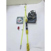 Bộ combo cần câu 2 khúc đặc TORO + máy CL 3000- 7000