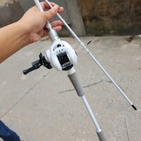 Bộ Combo Cần Câu Lure Bạch Long Kèm Máy Ngang Tay Trái, Tay Phải Siêu Đẹp Giá Rẻ Học Sinh 1m65 1m8 2m1 2m4 TF