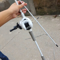 Bộ Combo Cần Câu Lure Bạch Long Kèm Máy Ngang Tay Trái, Tay Phải Siêu Đẹp Giá Rẻ Học Sinh 1m65 1m8 2m1 2m4 ĐCQT