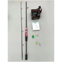 Bộ Combo Cần Câu Lure Dyawa Nội Địa Kèm Máy Đứng Deukio FS2000 Kèm Phụ Kiện-Combo Cần Câu Giá Rẻ, Học Sinh tryfishing