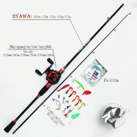 Bộ Combo Cần Câu Lure Dyawa Nội Địa Kèm Máy Ngang Đầy Đủ Phụ Kiện- Combo Cần Câu Giá Rẻ, Học Sinh vufishing
