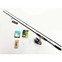 Bộ combo cần câu lure Monster Bantam vàng và máy câu Daiwa Strikeforce tùy chọn size,cần câu carbon,máy câu chính hãng