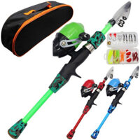 Bộ combo câu lure giá rẻ bao gồm cần, máy, mồi và túi đựng 56jbzcgz6368