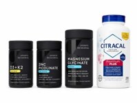 BỘ COMBO CHĂM SÓC SỨC KHỎE TOÀN DIỆN ( ZINC+MAGIE+CANXI+D3K2)