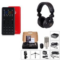 Bộ combo Karaoke/Livestream với Sound card Smart Phone tích hợp Auto Tune K600 đẳng cấp và Micro cao cấp Takstar PC-K200 Full + Tặng kèm tai nghe thu âm chuyên nghiệp cho phòng thu