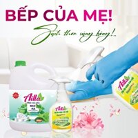 Bộ Combo không gian Bếp của Mẹ: Nước rửa chén hương bạc hà và Tẩy đa năng dầu mỡ , cạn caxi , những vết cạn khó tẩy.