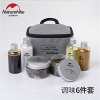 Bộ combo lọ đựng gia vị dã ngoại Naturehike kèm túi -NH17T011-P