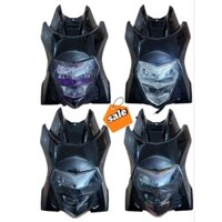 bộ combo mặt nạ đen bóng và đèn zipat lắp xe điện xmen ,tặng ốc