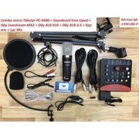 Bộ Combo Micro Thu Âm Takstar PC-K600 + Soundcard Icon Upod + Phụ Kiện