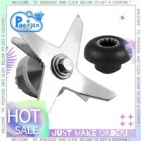 Bộ Combo Ổ Cắm & Lưỡi Đen Bằng Thép Không Gỉ Bạc & Đen Chất Lượng Bền Đẹp Cho Các Bộ Phận Máy Xay Sinh Tố Vitamix