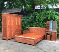 Bộ Combo Phòng Ngủ Gỗ Xoan Đào Lào _ XĐ 10