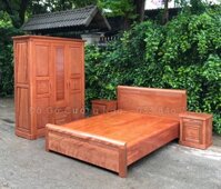 Bộ combo phòng ngủ gỗ Xoan Đào Lào - XĐ 12