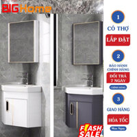 BỘ COMBO TỦ LAVABO GÓC + TỦ GƯƠNG GÓC, CHẬU RỬA GÓC [ TẶNG BỘ XẢ LAVABO]