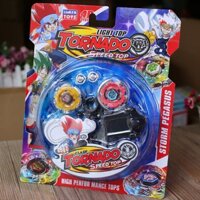 Bộ con quay nado sắt có 2 con quay 2 tay cầm