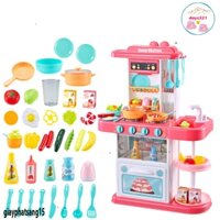 Bộ công cụ giải trí phòng bếp cỡ to cao 73cm thời thượng - đồ giải trí vào vai đầu bếp nấu nướng dạy dỗ trẻ nhỏ bé trai