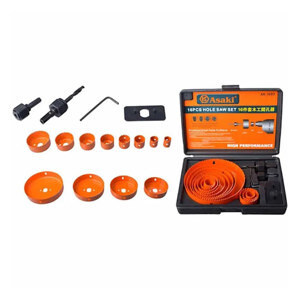 Bộ công cụ khoét lỗ gỗ và thạch cao Asaki AK-3683