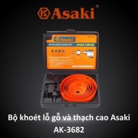 Bộ công cụ khoét lỗ gỗ và thạch cao Asaki AK-3682