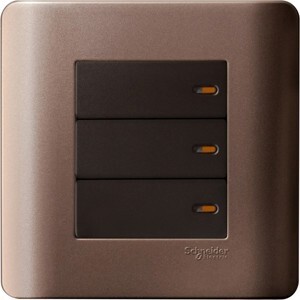 Bộ công tắc ba 1 chiều Zencelo Schneider E8433_1_SZ_G19