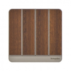 Bộ công tắc bốn 1 chiều có đèn Schneider E8334L1LED_WD