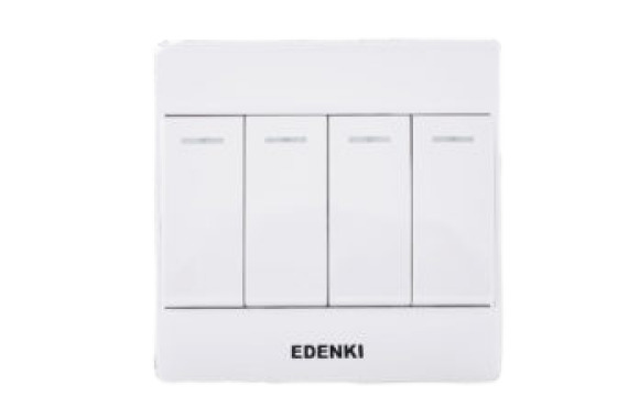 Bộ công tắc bốn 1 chiều Edenki EC-104