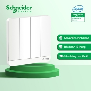 Bộ công tắc bốn 2 chiều có đèn Schneider E8334L2LED_WE