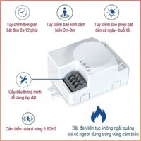 Bộ công tắc cảm biến radar vi sóng - công tắc cảm ứng ra vi sóng 5.8Ghz