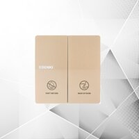 Bộ công tắc, chuông điện, nút bấm chuông báo  Edenki Elegant Golden EE-DWDM-G/EE-202LB-G/EE-BZ55-G