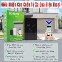 Bộ Công Tắc Điều Khiển Cửa Cuốn Qua Điện Thoại HUNONIC DOOR Thông Minh Wifi Từ Xa Bằng App Bản Full Viền Nhôm Khung Thép